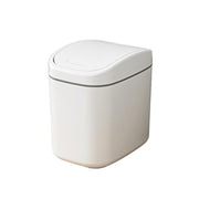 Desktop Trash Can Small Mini Garbage Dustbin with Shake Cover for Home Office Waste Bins Household Cleaning(Gray) In Australia - Darrahopens