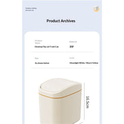 Desktop Trash Can Small Mini Garbage Dustbin with Shake Cover for Home Office Waste Bins Household Cleaning(Gray)