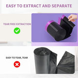 multipurpose trash bags, Drawstring Design, Extra Durable and Unscented Garbage Bags， Count for Home, Bathroom, Office, Outdoor Camping，150Count.