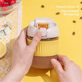 Coffee Mug with Straw & Lid – Multipurpose Jar Style Can Sipper for Green Tea, Milk, Juice, Smoothies & More – Reusable Drinking Cup for Home & Office (yellow) In Australia - Darrahopens