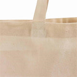 Canvas Tote Bag - Lightweight Thin Tote Bags Bulk Blank Shopping Reusable Grocery Bags for DIY Gift Sublimation Activity - Beige