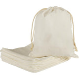 Cotton Bags - Medium 8x10 Inch (12 Bags) - Reusable Muslin Storage Bags with Drawstrings - Biodegradable Canvas Fabric - Perfect for Snacks, Clothes In Australia - Darrahopens