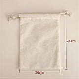 Cotton Bags - Medium 8x10 Inch (12 Bags) - Reusable Muslin Storage Bags with Drawstrings - Biodegradable Canvas Fabric - Perfect for Snacks, Clothes
