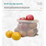 Reusable Cotton Mesh Produce Bags  Organic Cotton, Durable, Double Stitched, Washable with Tare Weight & Drawstring - Mesh Bags for Grocery Shopping, Vegetables & Fruits In Australia - Darrahopens