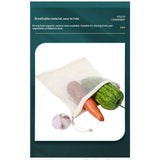 Reusable Cotton Mesh Produce Bags  Organic Cotton, Durable, Double Stitched, Washable with Tare Weight & Drawstring - Mesh Bags for Grocery Shopping, Vegetables & Fruits In Australia - Darrahopens