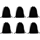 Gift Bags, Pack of   7.09x9.84 inches Velvet Drawstring Jewelry Pouches, for Candy, Toys, Jewelry, Treats, Birthday Party Favors (Black)storage bag only