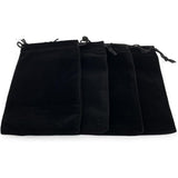 Gift Bags, Pack of   7.09x9.84 inches Velvet Drawstring Jewelry Pouches, for Candy, Toys, Jewelry, Treats, Birthday Party Favors (Black)storage bag only