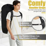 Laundry Backpack Bag 115L, Heavy Duty Laundry Bags with Shoulder Straps, Dirty Clothes Bag for College Dorm Essentials, Hamper Backpack for Travel, Laundromat, Apartment, Beach, Camping