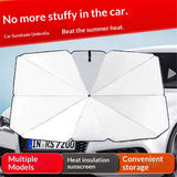 Windshield Sunshade Fits All  Including Reflective  Polyester Heat and UV Rays Windshield Sun Shade Foldable  Interior Protection Accessory Titanium silver version full blackout small size 65 * 125CM In Australia - Darrahopens