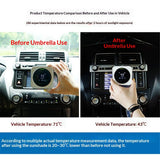Windshield Sunshade Fits All  Including Reflective  Polyester Heat and UV Rays Windshield Sun Shade Foldable  Interior Protection Accessory Titanium silver version full blackout small size 65 * 125CM In Australia - Darrahopens