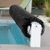 Pool Solar Reel Blanket Protective Cover with Velcro Anti-UV Storage Protection for Ground and Underground Swimming Pool Cover Reel  black 490*96cm In Australia - Darrahopens