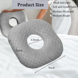 Ear Piercing Pillow for Side Sleepers, Pillow with an Ear Hole for Ear Pain Ear Inflammation Pressure Sores, O-Shaped Side Sleeping Pillow, Ear Guard Pillow (Gray) In Australia - Darrahopens