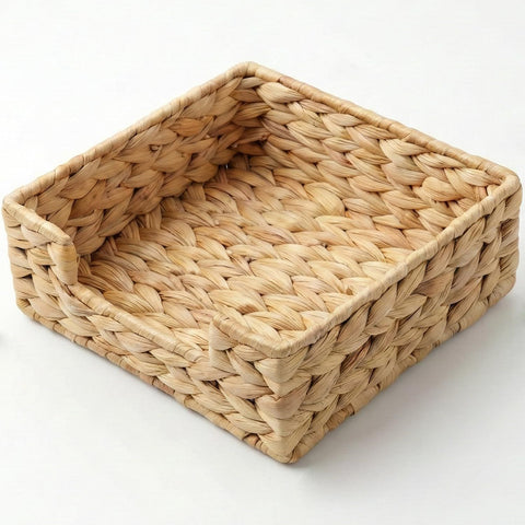 Rattan calabash grass for Table, Napkins Holder For Paper Napkins, Kitchen Luncheon Paper on Boho Dining Countertop - Square In Australia - Darrahopens
