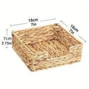 Rattan calabash grass for Table, Napkins Holder For Paper Napkins, Kitchen Luncheon Paper on Boho Dining Countertop - Square In Australia - Darrahopens