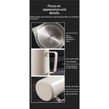 Milk Frothing Pitcher,(600ml) Steaming Pitchers,Stainless Steel Milk Cup,Cappuccino Latte Art Coffee,Barista Steam Pitchers,Temperament beige