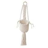 Modern Minimalist Bohemian Style Hanging Planters Plant Net Pocket Hand Woven Hanging Basket Holder Tapestry Flower Basket with Exquisite Tassel Indoor Balcony Decoration In Australia - Darrahopens