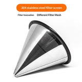 Reusable Coffee Filter for  Pour Over Drippers : Stainless Steel Wave Alternative for Sustainable Brewing In Australia - Darrahopens