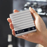 Coffee Scale  Electronic Espresso Scale, Free Switching of Ounce/kg Units, Digital Scale for Kitchen/Baking/Cooking, white