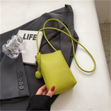 Mobile Phone Bag Mini  Bag  Style Simple and Versatile Small Square Bag rossbody small bag for girls,  PU mini small square bag, green In Australia - Darrahopens