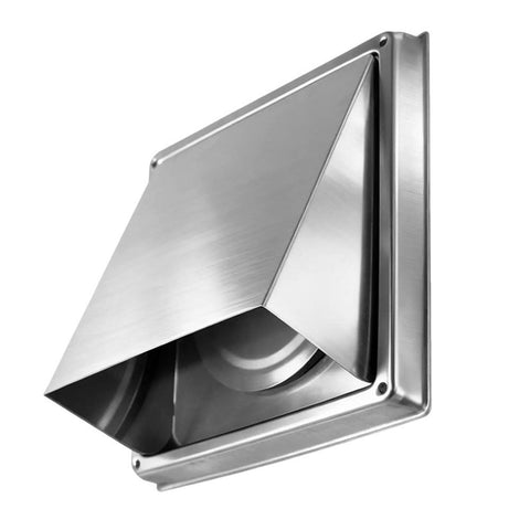 4" Outdoor Dryer Vent Cover – Stainless Steel Wall Vent Hood with Gravity Flap – Weatherproof Exterior Exhaust Fan Cover for Home & Commercial Use – Pest & Draft Protection