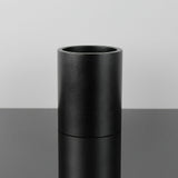 Metal Pen Holder Aluminum Pencil Holder for desk, Round Desktop Organizer and Black Pencil Cup for Office, School, Home and Stationary Supplies(Black) In Australia - Darrahopens