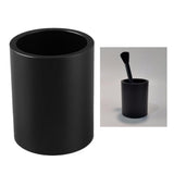 Metal Pen Holder Aluminum Pencil Holder for desk, Round Desktop Organizer and Black Pencil Cup for Office, School, Home and Stationary Supplies(Black) In Australia - Darrahopens