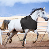 Horse Shoulder Guard, High Elastic Fabric Horse Vest - Anti-Rub Bib Comfortable scratch resistant protective vest- Black (Size)