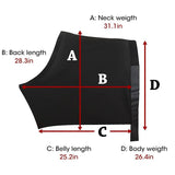 Horse Shoulder Guard, High Elastic Fabric Horse Vest - Anti-Rub Bib Comfortable scratch resistant protective vest- Black (Size)