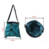 Apple Picking Bag - Waterproof 600D Fruit Storage Apron Pouch for Outdoor Orchard, Farm, Garden, Heavy Duty（green）