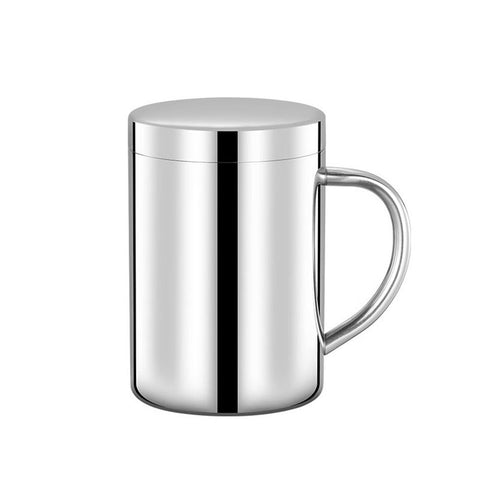 Stainless Steel Coffee Mug With Lid And Handle 200ml Unbreakable  Cup Double Wall Camping Cup Travel Coffee Mugs Shatterproof Tea Cup Camping Mug Stainless Steel Cup In Australia - Darrahopens