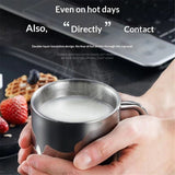Stainless Steel Coffee Mug With Lid And Handle 200ml Unbreakable  Cup Double Wall Camping Cup Travel Coffee Mugs Shatterproof Tea Cup Camping Mug Stainless Steel Cup In Australia - Darrahopens