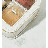 Clear Makeup Case Toiletry Bag Multipurpose Travel Makeup Train Case Portable Cosmetic Organizer Transparent Storage Bag(White) In Australia - Darrahopens