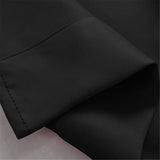 vctops Solid Blackout Curtain  for Kitchen/Bedroom Rod Pocket Scalloped Valance Short Curtain Panels (132*46cm,Black) In Australia - Darrahopens