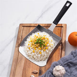 Griddle Spatula, Large Stainless Steel Griddle Food Mover Shovel Metal Food Scooper for Flat Top Stir-frying Grilling Cooking Rice, Vegetables and More.Detachable handle