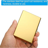 Credit Card Holder, RFID Blocking Slim Metal Credit Card Wallet, with Card Slots, for Women and Men. | RFID Blocking, Slim, 6 Card Slots (Gold)