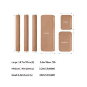 Refrigerator Door Handle Covers, 5PCS, Leather Kitchen Appliance Handle Covers Keep Your Fridge Microwave Oven Stove Dishwasher Clean,Trimmable and One Size Fits All (light brown)