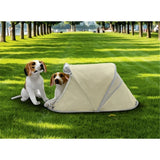 Mini pet tent, small beach dog tent, portable sunshade, suitable for small dogs, large cats, small animals camping and outdoor sunshade（beige）