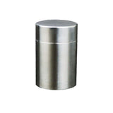 Tea Tin Canister, Stainless Steel Coffee Sugar Storage Container with Airtight Double Lids for Loose Tea, Kitchen Cup for Coffee Sugar Seasoning Storage