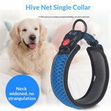 Premium Dog Collar | Super Adjustable for All Breeds, Quick Release Buckle | Extra Soft and Widened Padding & Reflective Trim Design for Safety (XL, Blue)