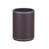 PU Leather Pencil Pen Holder Cup Stand,Desk Accessories Holder,Makeup Brush Storage Organizer,Desktop Stationery Organizer for Office School Home Supplies (Brown) In Australia - Darrahopens