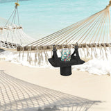 Hanging Drink Holder for Hammocks, Hammock Chairs, Lounge Chairs Stable Drink Holder  Pool Beer Float Floating Drink Float Multi-Function Organizer（black） In Australia - Darrahopens