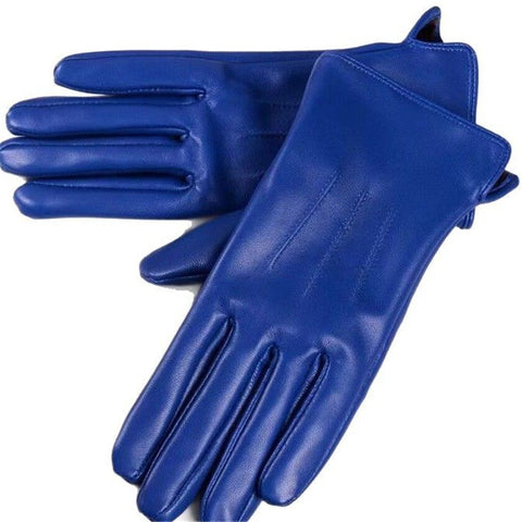 Winter women's warm leather gloves,classic winter warm lining, driving gloves Windproof and Cold proof Autumn Winter Leather Gloves