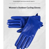 Winter women's warm leather gloves,classic winter warm lining, driving gloves Windproof and Cold proof Autumn Winter Leather Gloves