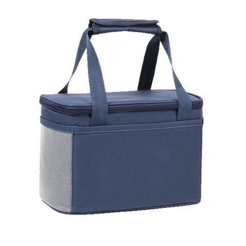 Insulated Lunch Bag for Women/Men - Reusable Lunch Box for Office Picnic Hiking Beach - Leakproof Cooler Tote Bag Organizer Strap for Adults - Blue small In Australia - Darrahopens