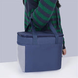 Insulated Lunch Bag for Women/Men - Reusable Lunch Box for Office Picnic Hiking Beach - Leakproof Cooler Tote Bag Organizer Strap for Adults - Blue small
