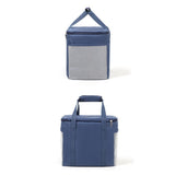 Insulated Lunch Bag for Women/Men - Reusable Lunch Box for Office Picnic Hiking Beach - Leakproof Cooler Tote Bag Organizer Strap for Adults - Blue small
