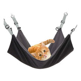 Cage style cat hammock - suspended washable soft outdoor mat, large small cat hammock, cat hammock (black) In Australia - Darrahopens