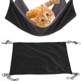 Cage style cat hammock - suspended washable soft outdoor mat, large small cat hammock, cat hammock (black) In Australia - Darrahopens