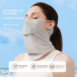 Sun Protection Mask for Face Sun Protection Breathable Neck Gaiter Golf Hiking Running Cycling Outdoor Sports（light gray） In Australia - Darrahopens
