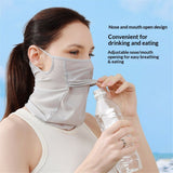 Sun Protection Mask for Face Sun Protection Breathable Neck Gaiter Golf Hiking Running Cycling Outdoor Sports（light gray） In Australia - Darrahopens